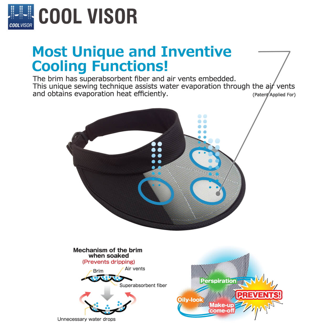 Cool Visor cooling structure